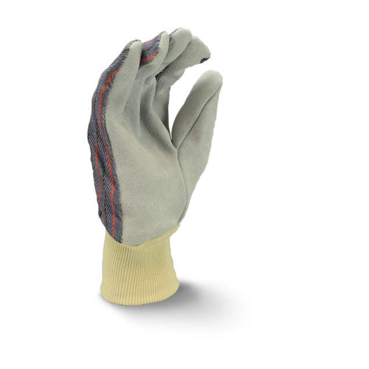 Radians RWG3010L Economy Shoulder Gray Split Cowhide Leather Glove - Size L
