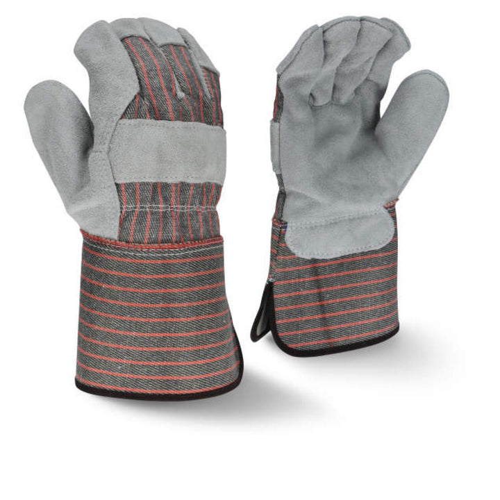Radians RWG3103GL Economy Shoulder Gray Split Cowhide Leather Glove  Size L