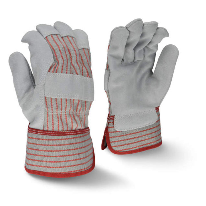 Radians RWG3105L Fleece Lined Economy Shoulder Gray Split Leather Glove - Size L