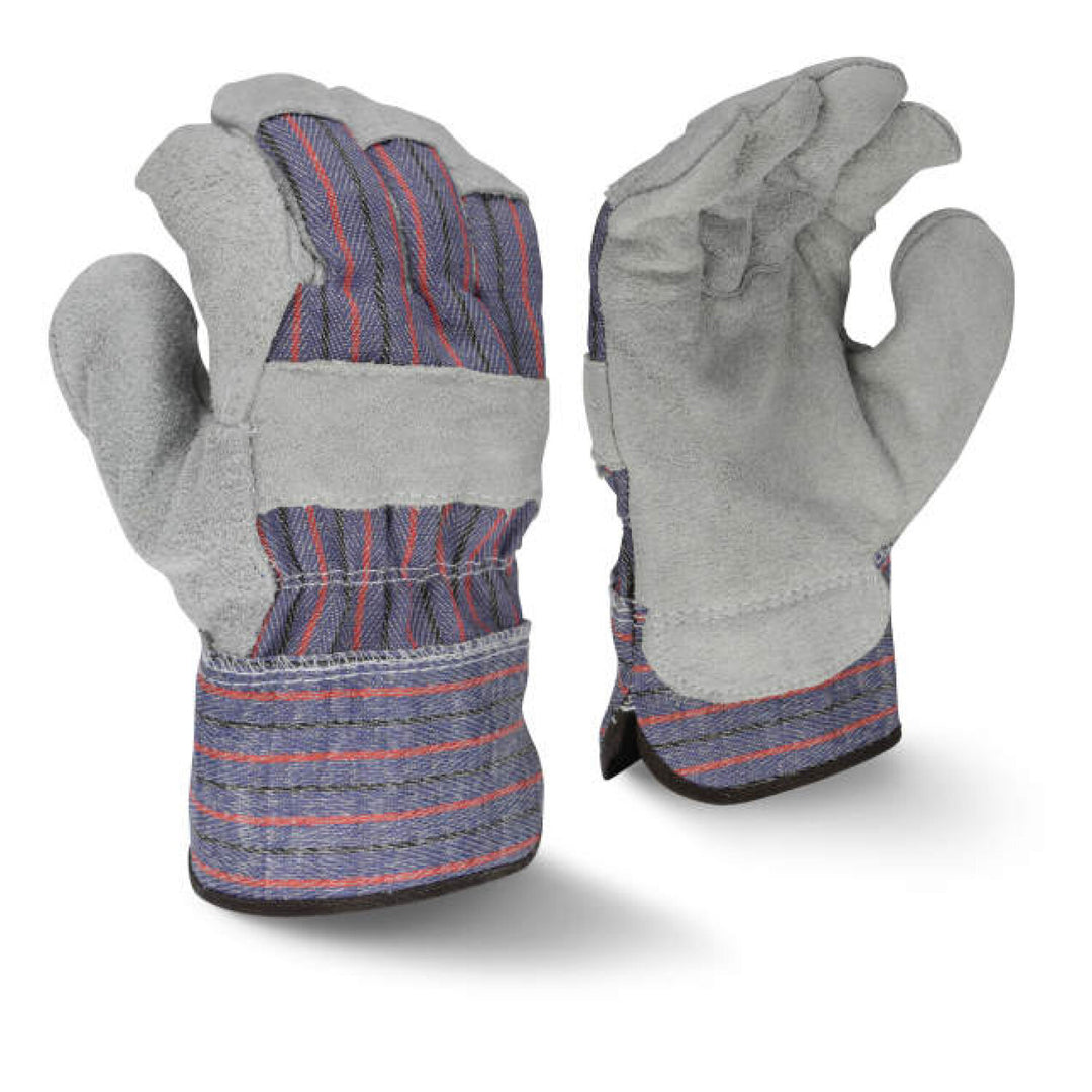 Radians RWG3111L Economy Shoulder Gray Split Leather Glove - Size L