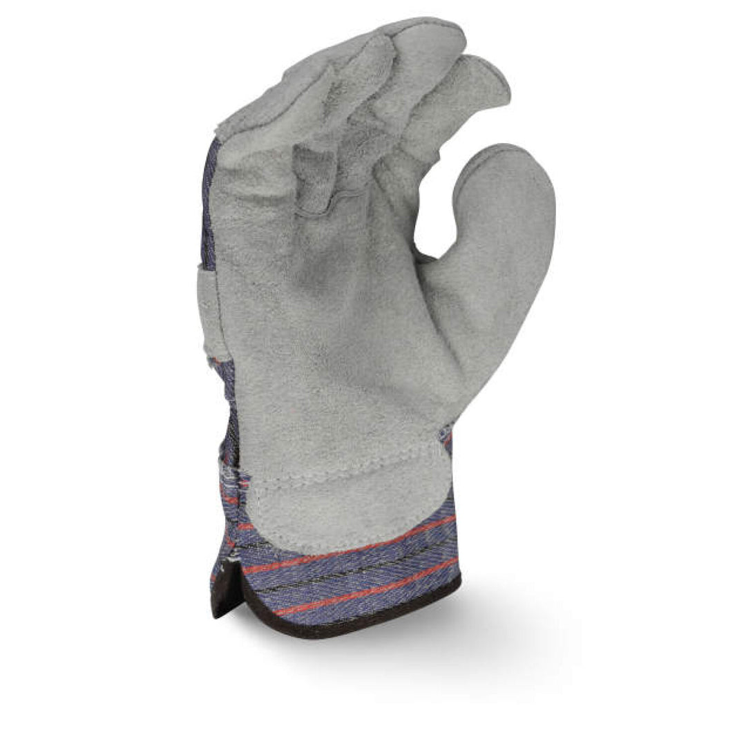 Radians RWG3111L Economy Shoulder Gray Split Leather Glove - Size L