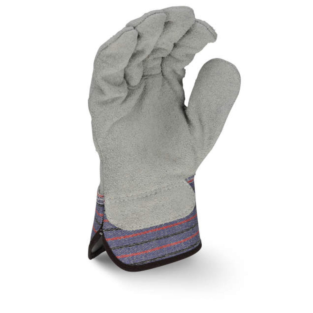 Radians RWG3206L RWG3206 Full Regular Shoulder Gray Split Cowhide Leather Palm Glove
