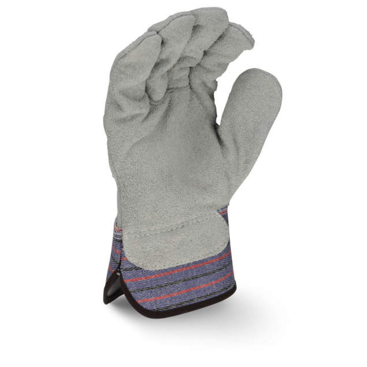 Radians RWG3206L RWG3206 Full Regular Shoulder Gray Split Cowhide Leather Palm Glove