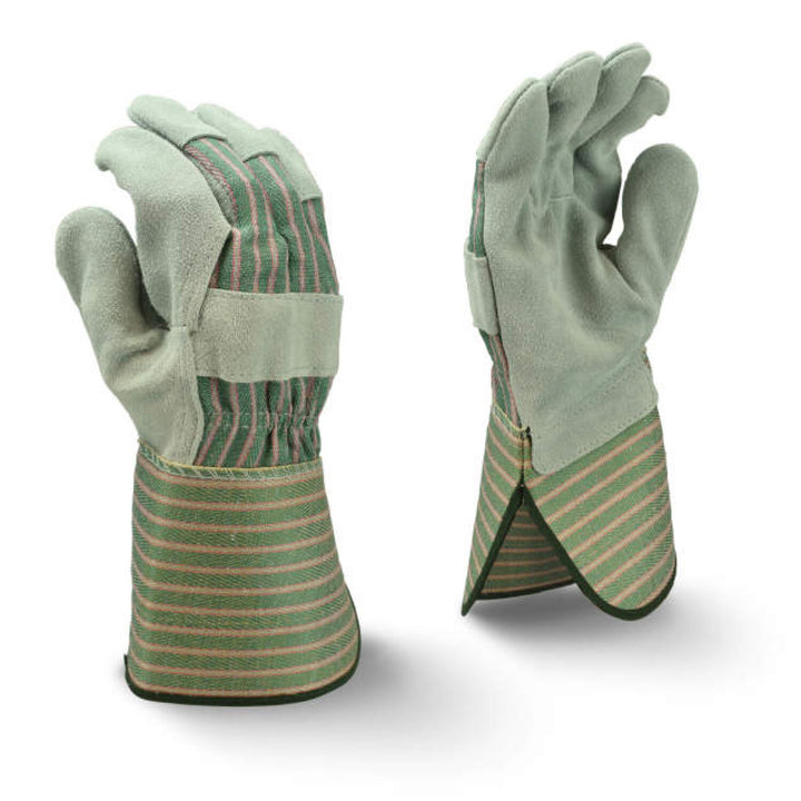 Radians RWG3300G Select Shoulder Gray Split Cowhide Leather Glove with Gauntlet Cuff