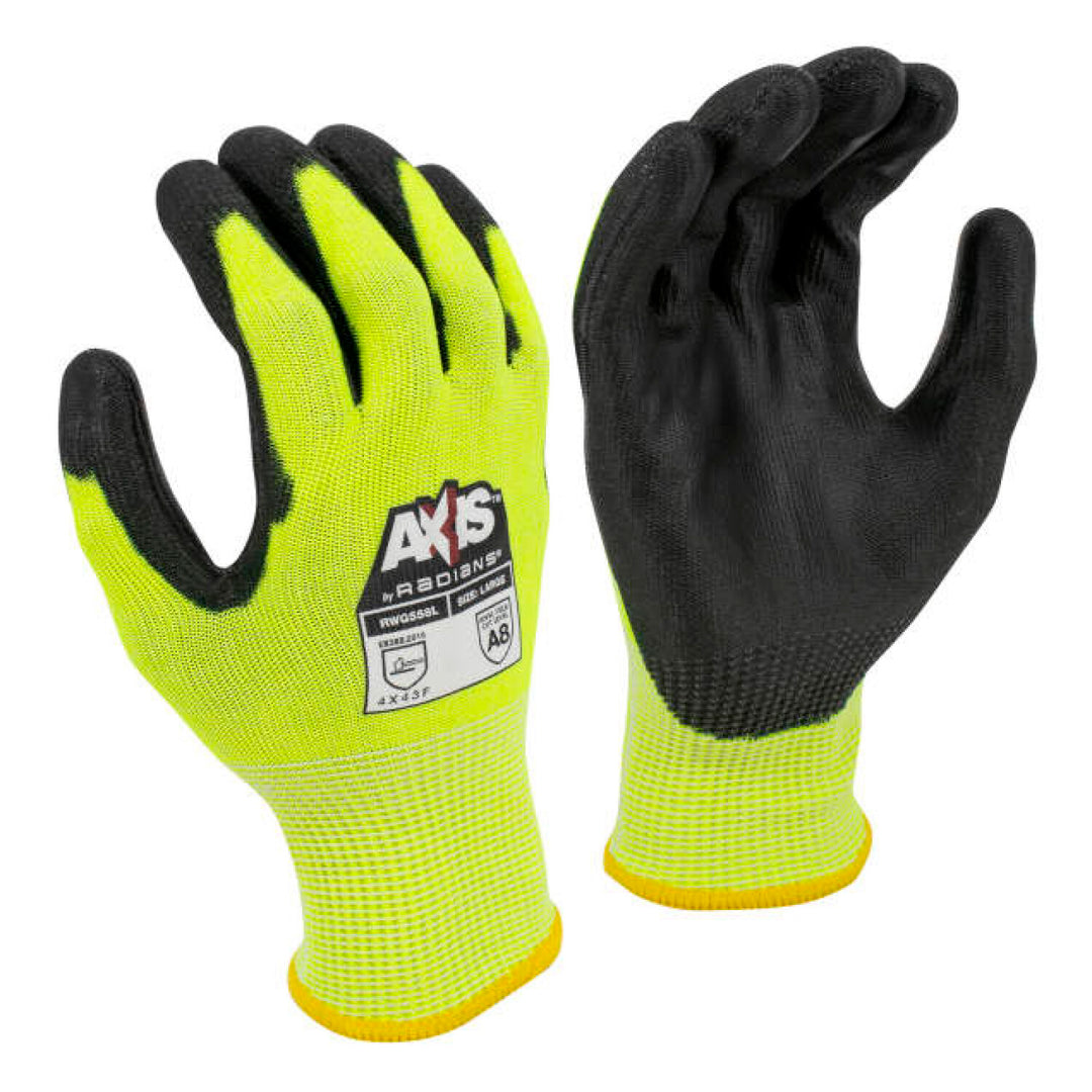 Radians RWG558 AXIS Cut Protection Level A7 PU Coated Glove