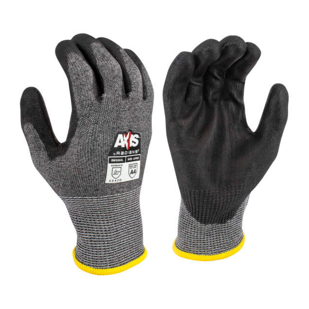 Radians RWG560 AXIS Cut Protection Level A4 PU Coated Glove