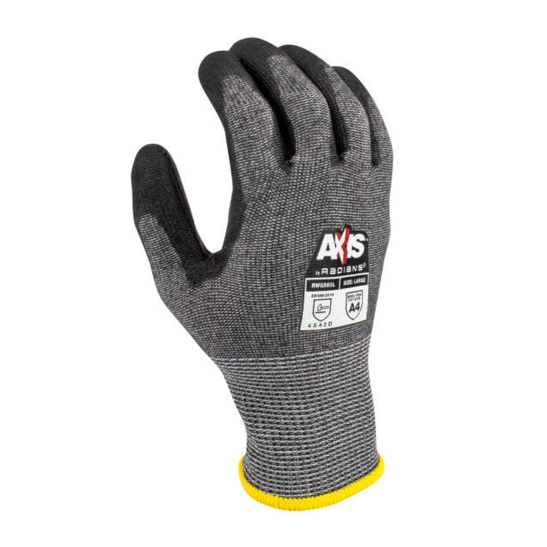 Radians RWG560 AXIS Cut Protection Level A4 PU Coated Glove