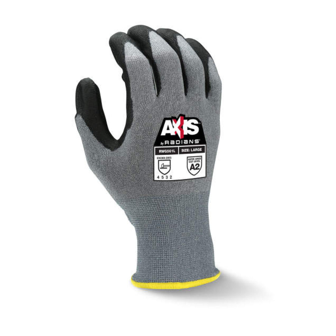 Radians RWG561 AXIS Cut Protection Level A2 PU Coated Glove