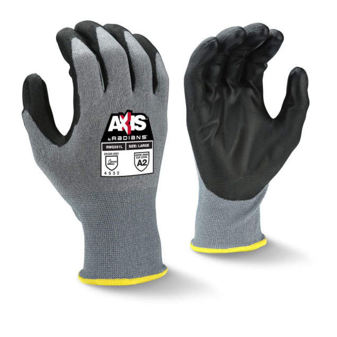 Radians RWG561 AXIS Cut Protection Level A2 PU Coated Glove