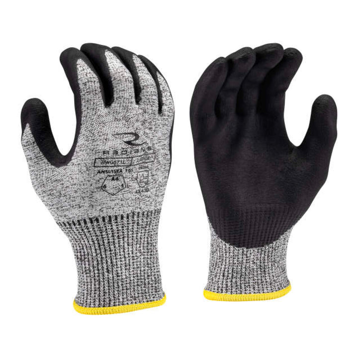 Radians RWG571 Cut Level A4 HPPE/Polyester, Foam Nitrile Palm Dip Glove