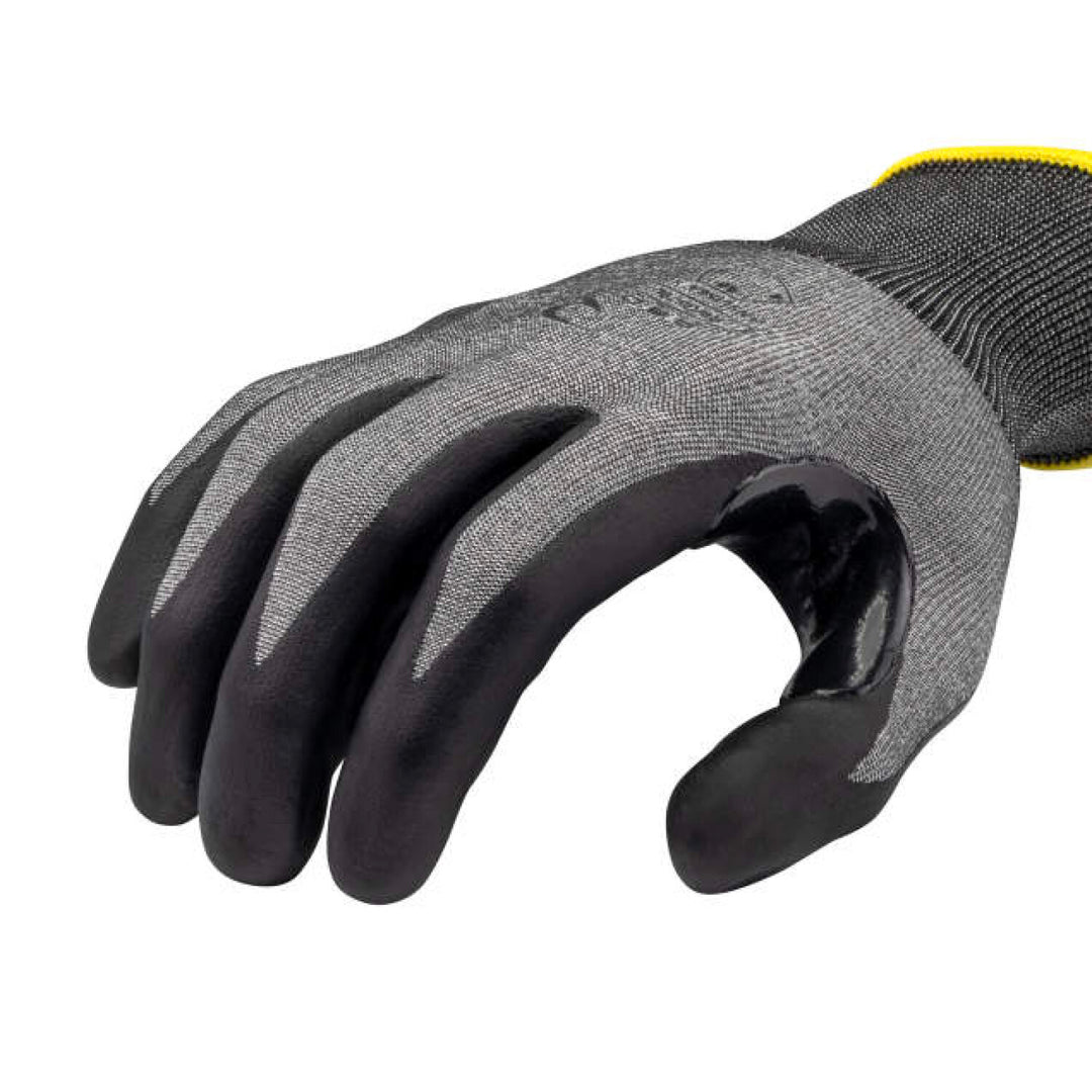 Radians RWG579 Cut Level A6 HPPE/Tungsten Foam Nitrile Dotted Palm Dip Glove