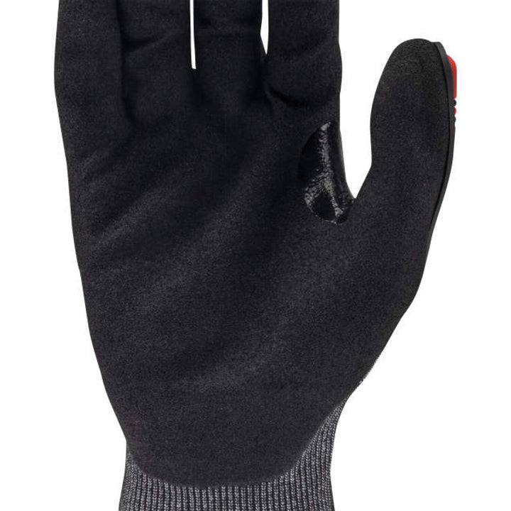 Radians RWG590 Cut Level A9 HPPE/Nickel Gold Sandy Foam Nitrile Palm Dip Glove
