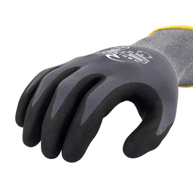 Radians RWG63 Touchscreen Nylon/Spandex Shell with Micro Foam Nitrile Coated Glove