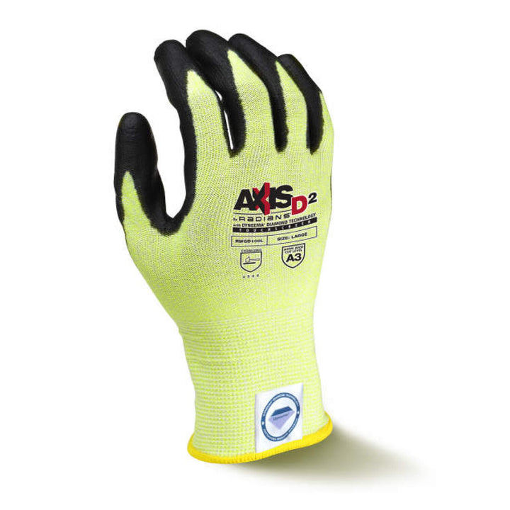 Radians RWGD100 AXIS D2 Dyneema Cut Protection Level A3 Touchscreen Glove
