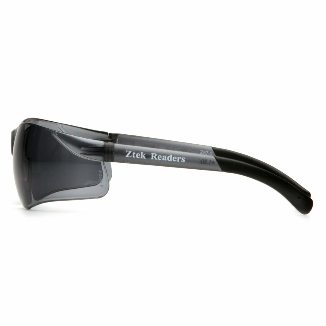 Pyramex S2520R25 Ztek Readers - Gray +2.5 Reader Lens with Gray Temples