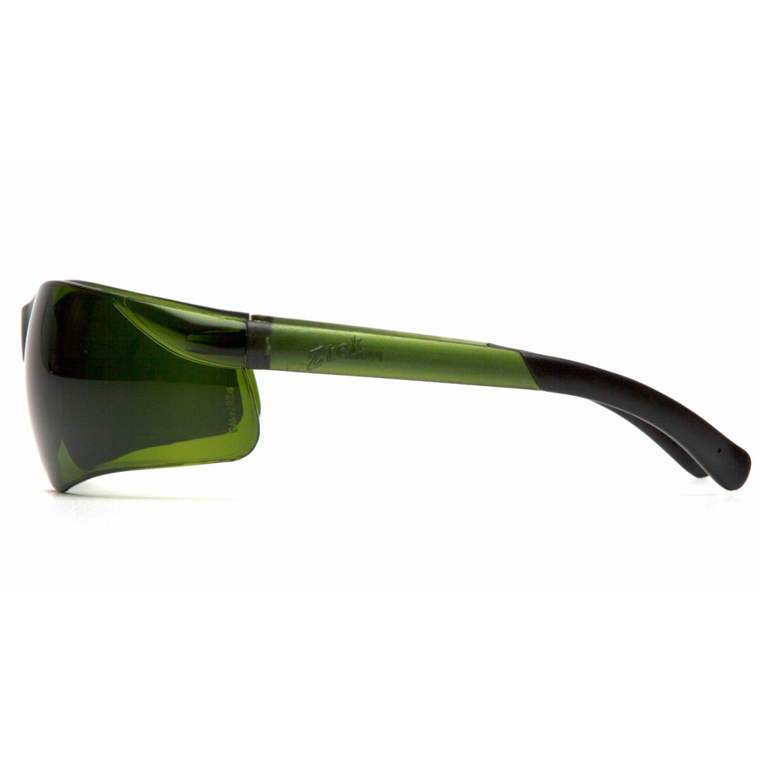 Pyramex S2560SF Ztek 3.0 IR Lens with Green Tinted Temples