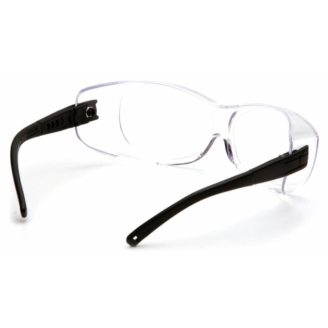 Pyramex S3510STJ Clear H2X Anti-Fog Lens with Black Temples