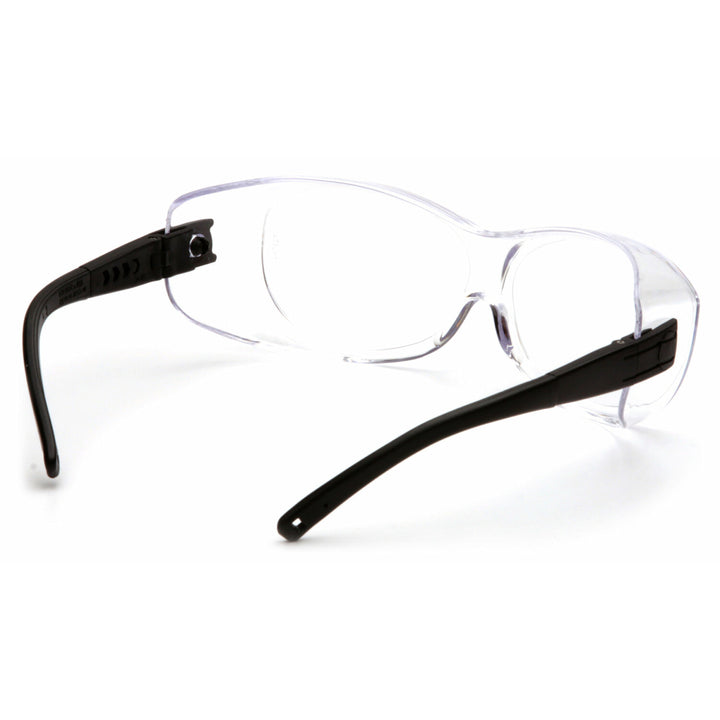 Pyramex S3510STJ Clear H2X Anti-Fog Lens with Black Temples