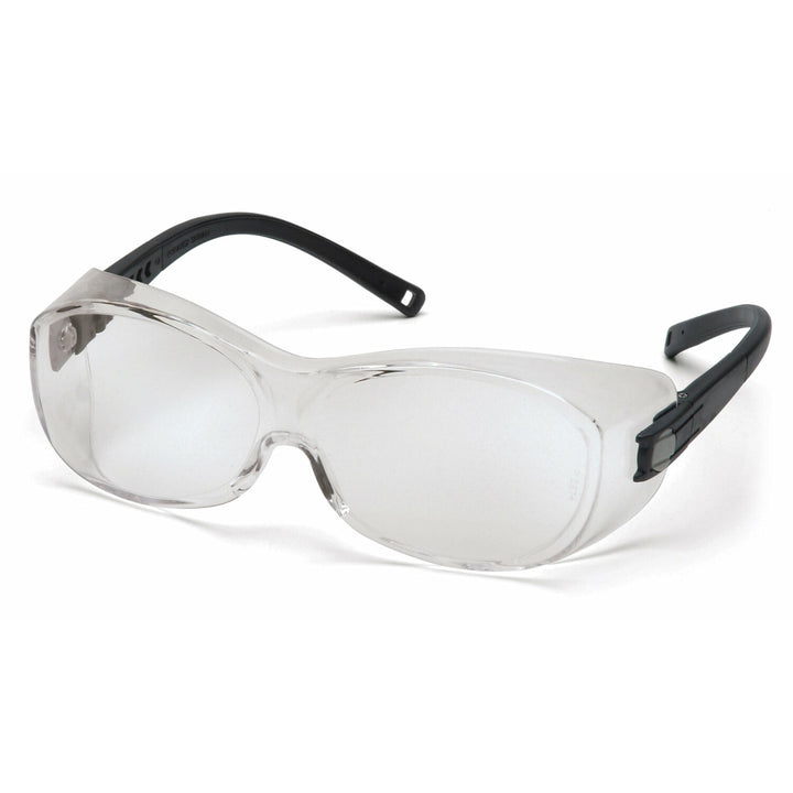 Pyramex S3510STJ Clear H2X Anti-Fog Lens with Black Temples