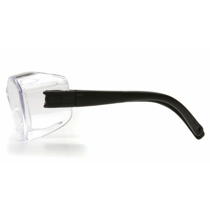 Pyramex S3510STJ Clear H2X Anti-Fog Lens with Black Temples