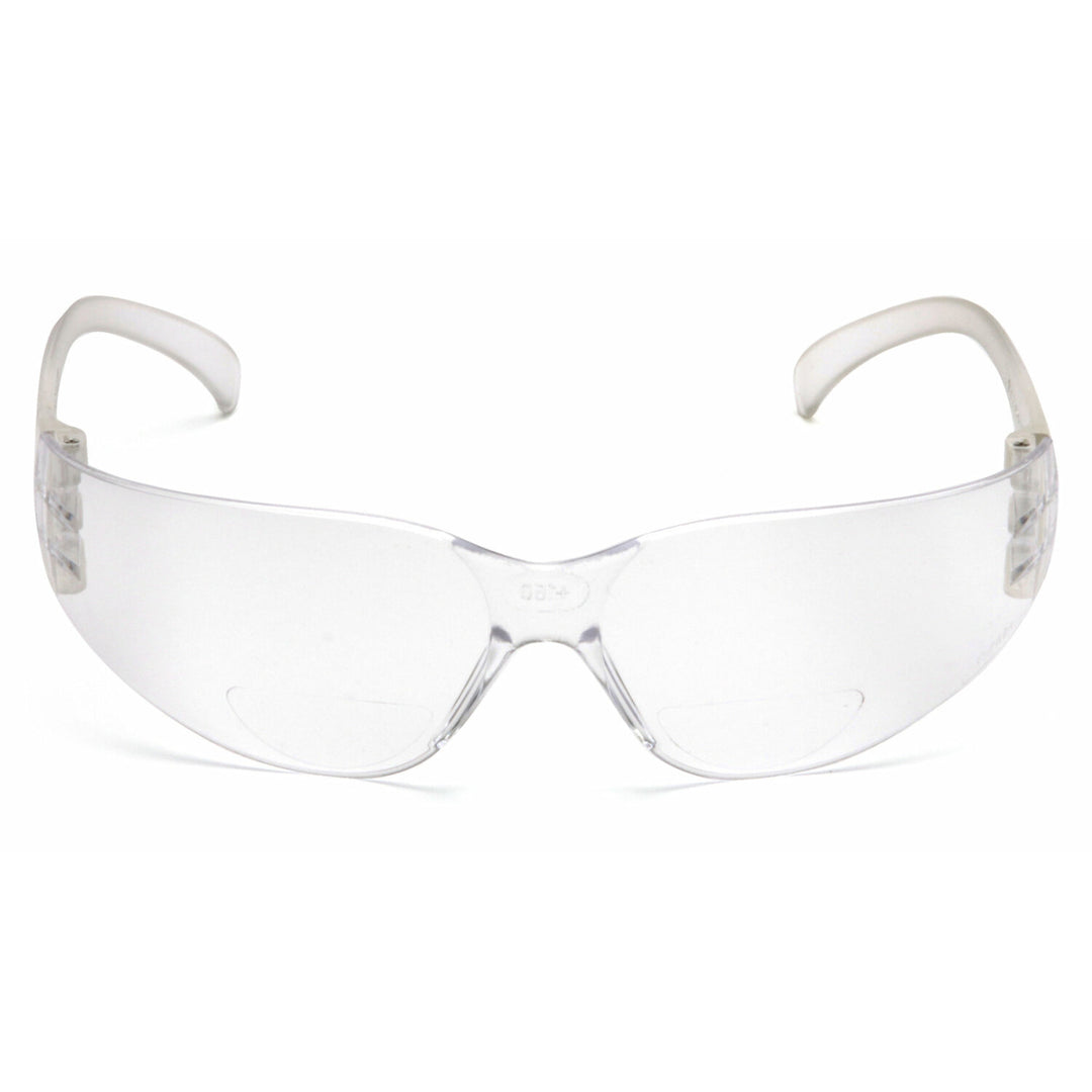 Pyramex S4110R20 Intruder Clear +2.0 Reader Lens with Clear Temples