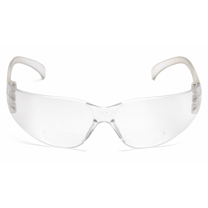 Pyramex S4110R20 Intruder Clear +2.0 Reader Lens with Clear Temples