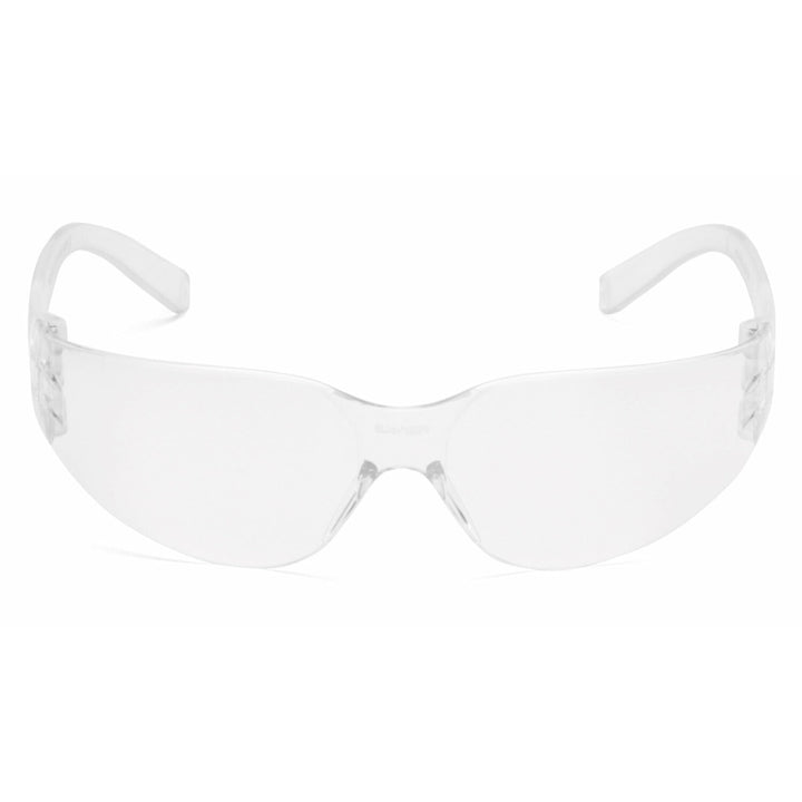 Pyramex S4110SUC Intruder Uncoated Clear Lens with Clear Temples