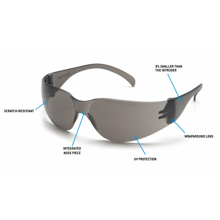 Pyramex S4120SN Gray-Hardcoated Lens and Gray Temples