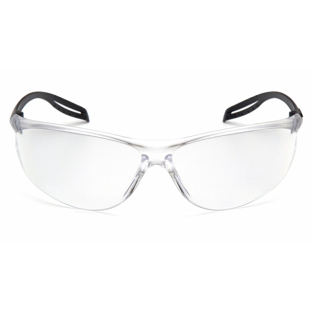 Pyramex S9710ST Clear H2X Anti-Fog Lens with Black Temples