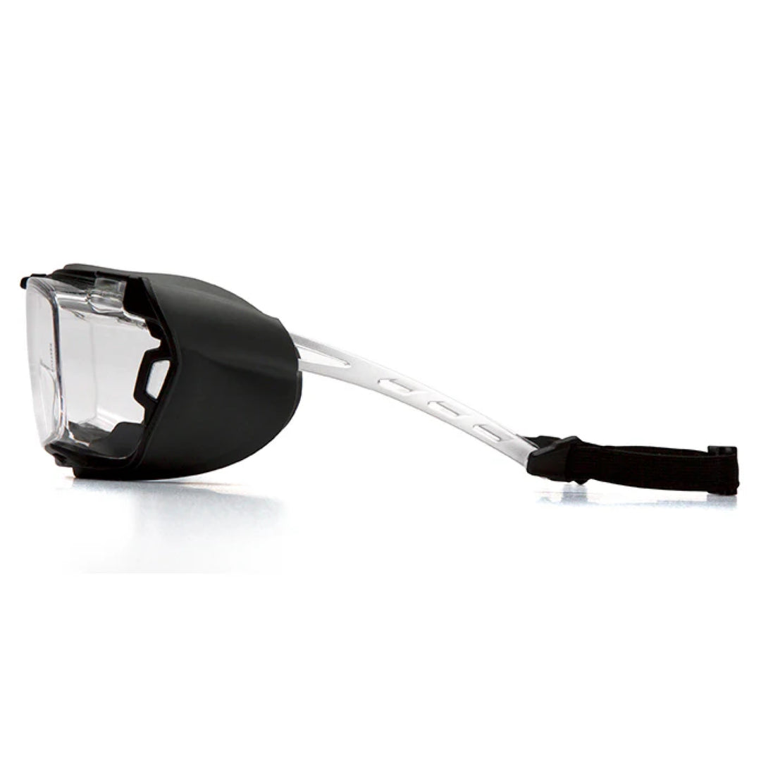 Pyramex S9910STMRG Cappture Plus - Clear Temples/Clear H2X Anti-fog with Rubber Gasket