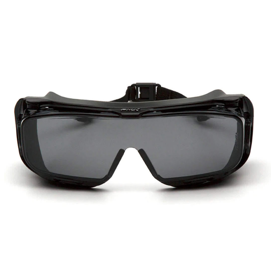 Pyramex S9920STMRG Pyramex Safety - Cappture Plus - Gray Temples/Gray H2X Anti-fog with Rubber Gasket