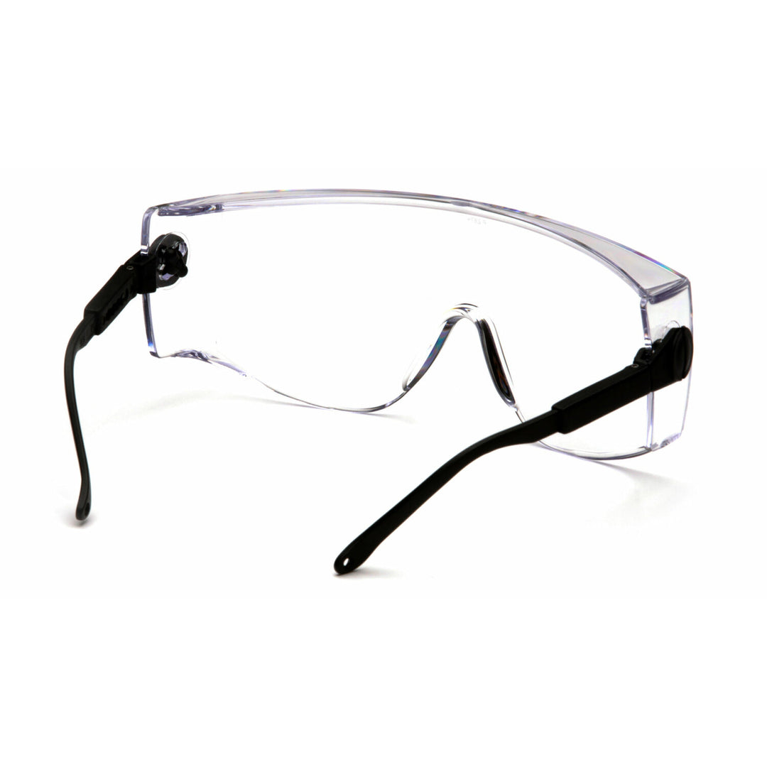 Pyramex SB1010SJ Pyramex Safety - Defiant - Black Temples/Clear Lens-Over Prescription - Jumbo