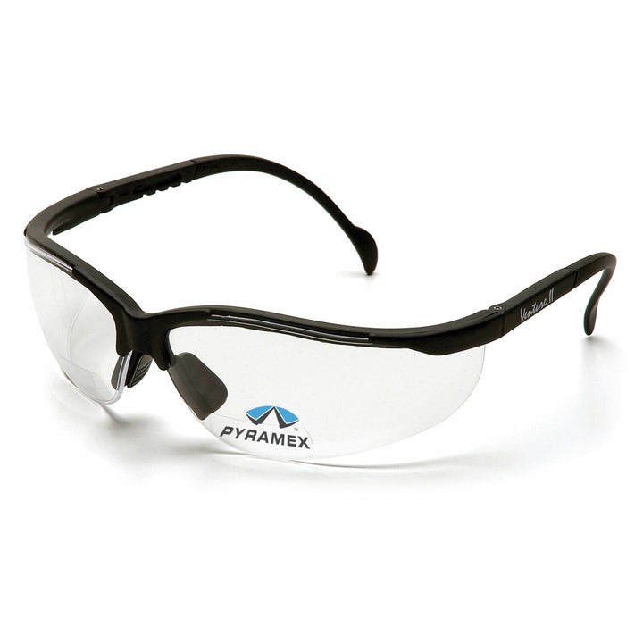 Pyramex SB1810R20 V2 Readers Clear +2.0 Lens with Black Frame