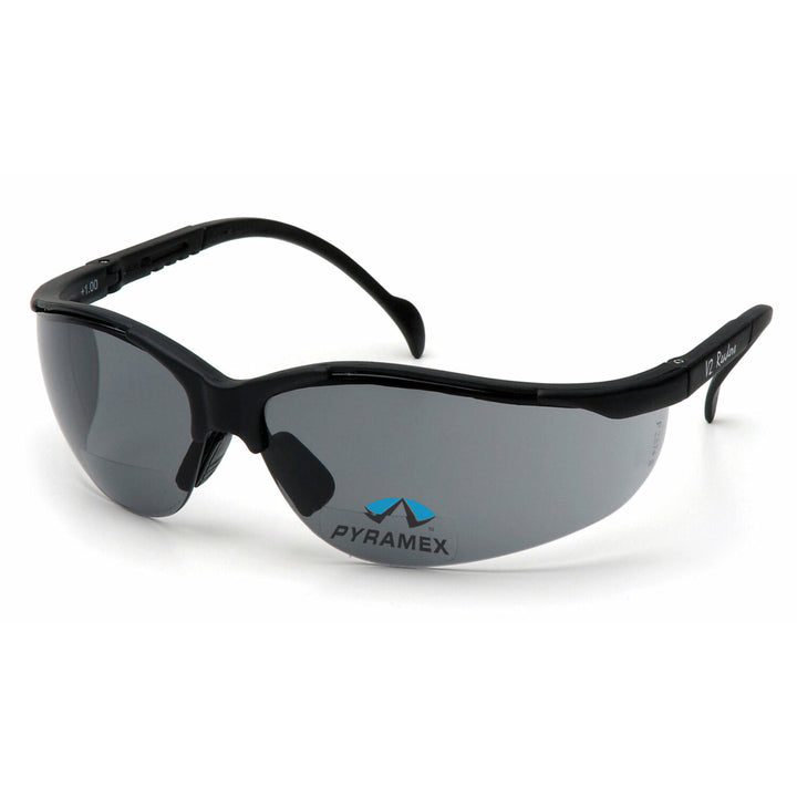 Pyramex SB1820R15 V2 Readers Gray +1.5 Lens with Black Frame