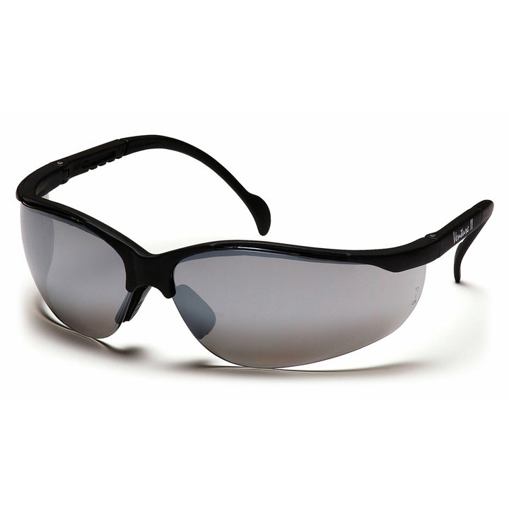 Pyramex SB1870S Pyramex Safety - Venture II - Black Frame/Silver Mirror Lens