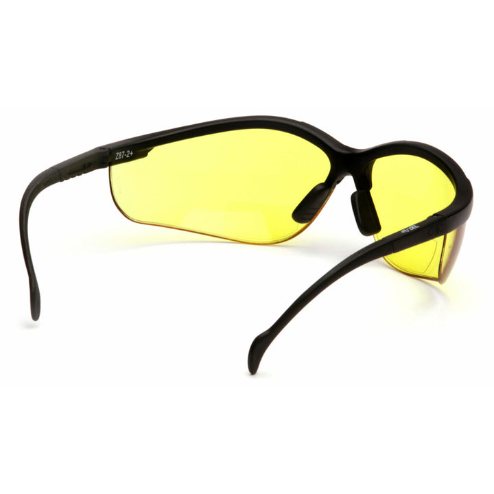Pyramex SB1830R20 V2 Readers Amber +2.0 Lens with Black Frame