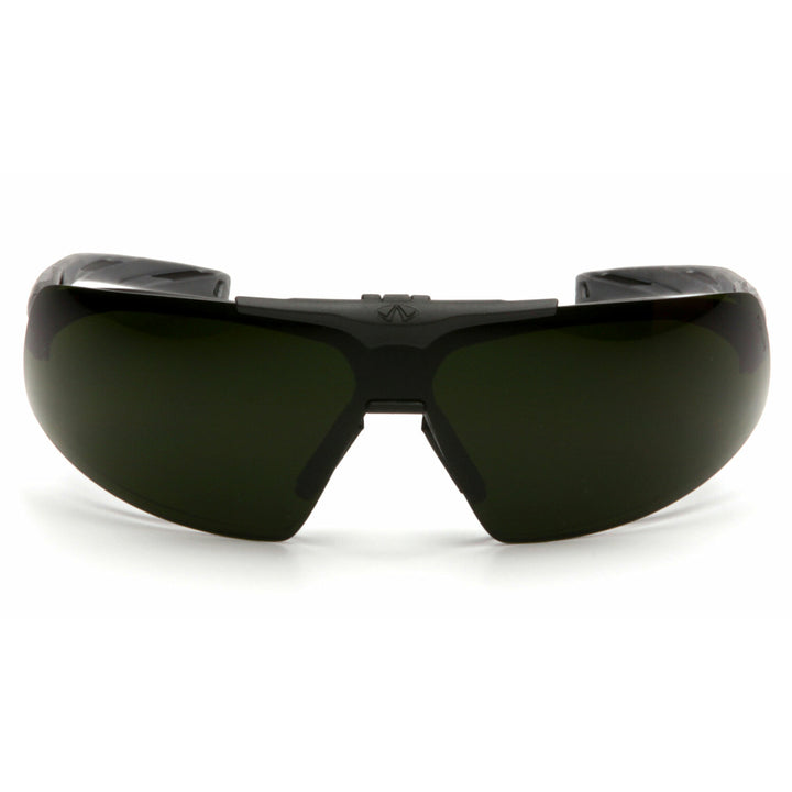 Pyramex SB4950STP Onix Plus -  Clear Anti-Fog Lens / 5.0 IR Filter Flip Lens with Black Frame