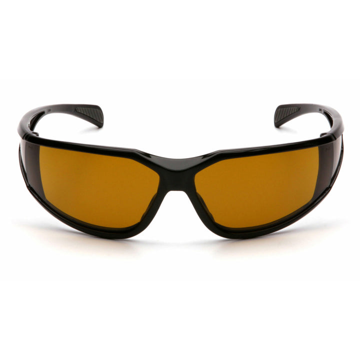 Pyramex SB5133DT Pyramex Safety - Exeter - Glossy Black Frame/Shooter's Amber Anti-Fog Lens