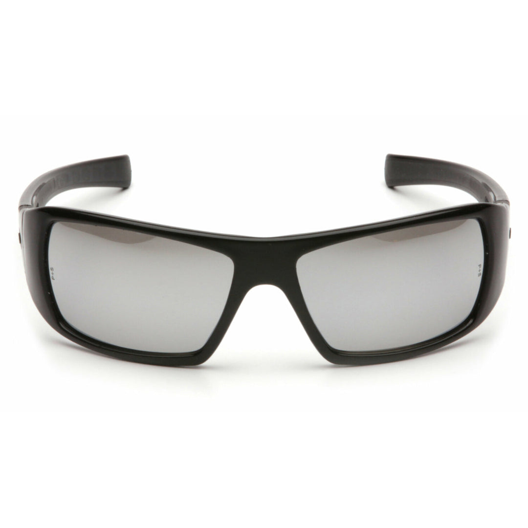 Pyramex SB5670D Goliath Silver Mirror Lens with Black Frame