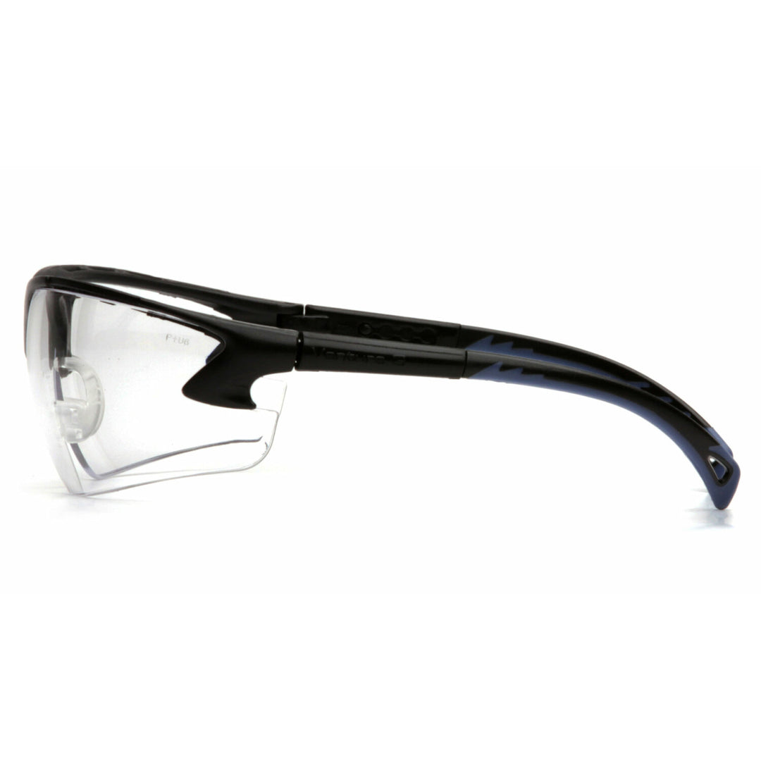 Pyramex SB5710DTM Venture 3 Clear H2MAX Anti-Fog Lens with Black Frame