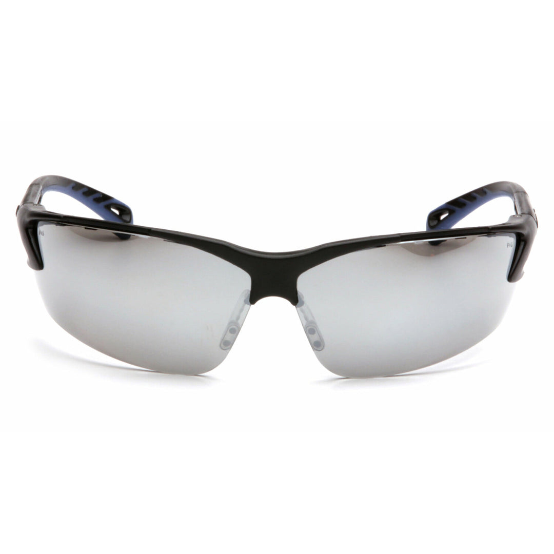 Pyramex SB5770D Venture 3 Silver Mirror Lens with Black Frame