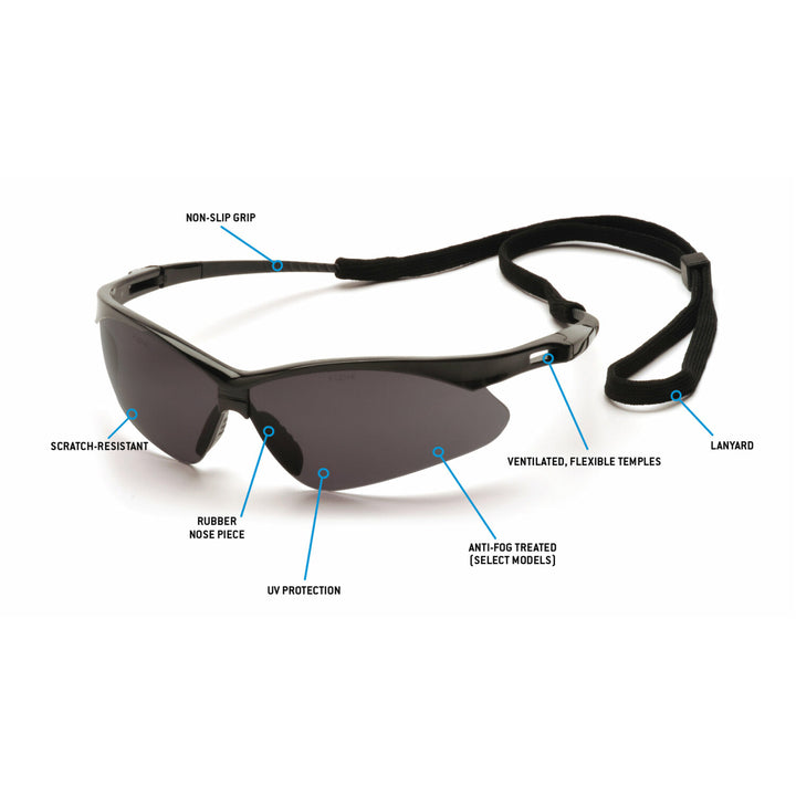 Pyramex SB6320STP Gray Anti-Fog with Cord