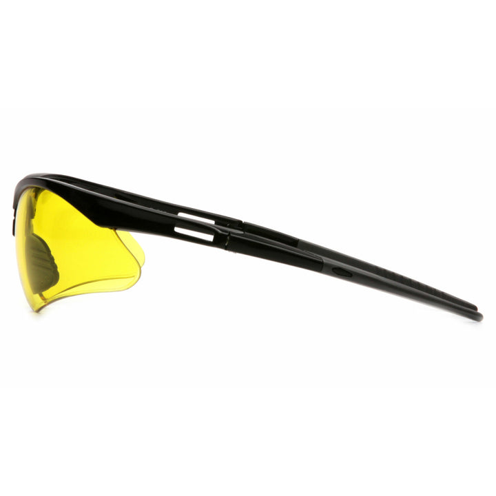 Pyramex SB6330SP Amber Lens with Black Frame and Cord