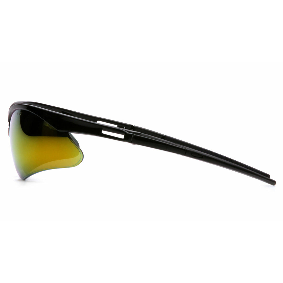 Pyramex SB6345SP Pyramex Safety - PMXTREME - Black Frame/Ice Orange Mirror Lens with Black Cord