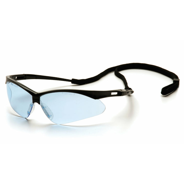 Pyramex SB6360SP PMXTREME Infinity Blue Lens with Black Frame and Cord