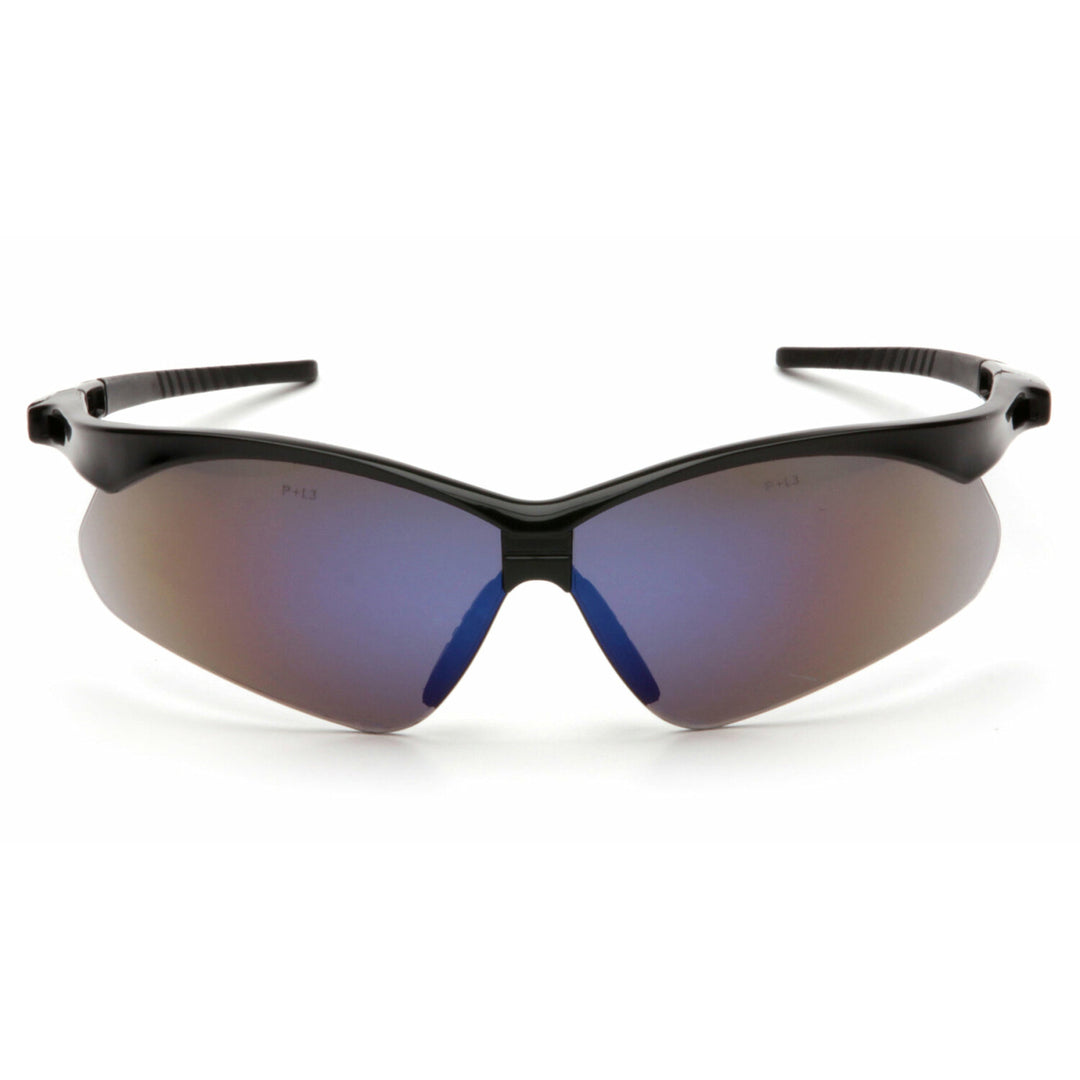 Pyramex SB6375SP PMXTREME Blue Mirror Lens with Black Frame and Cord