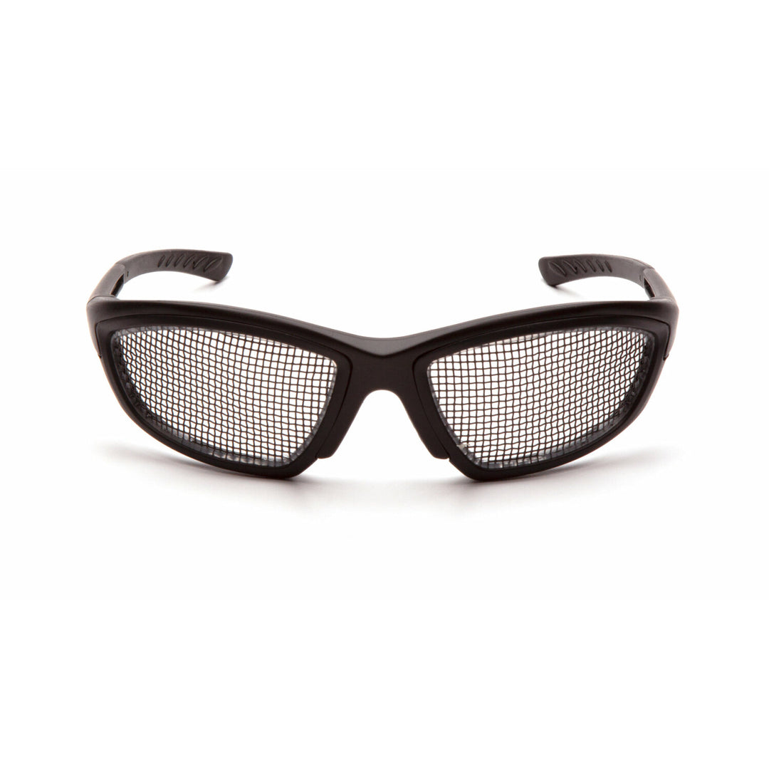 Pyramex SB74WMD Trifecta Black Wire Mesh Lens with Black Frame