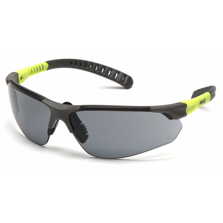 Pyramex SGL10120DTM Sitecore - Gray H2MAX Anti-Fog Lens with Gray and Lime Temples