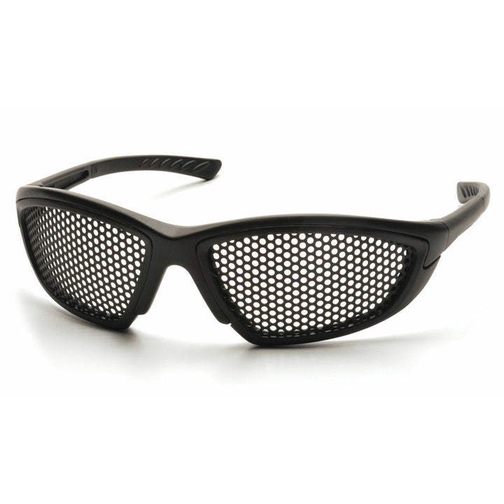 Pyramex SB76WMD Trifecta Punched Steel Lens With Black Frame