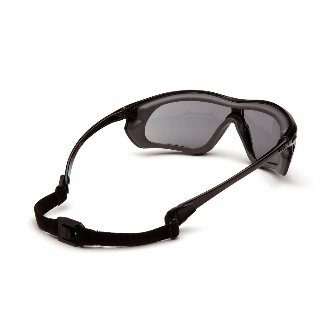 Pyramex SBG10620DT Clear H2X Anti-Fog Lens with Black and Gray Frame